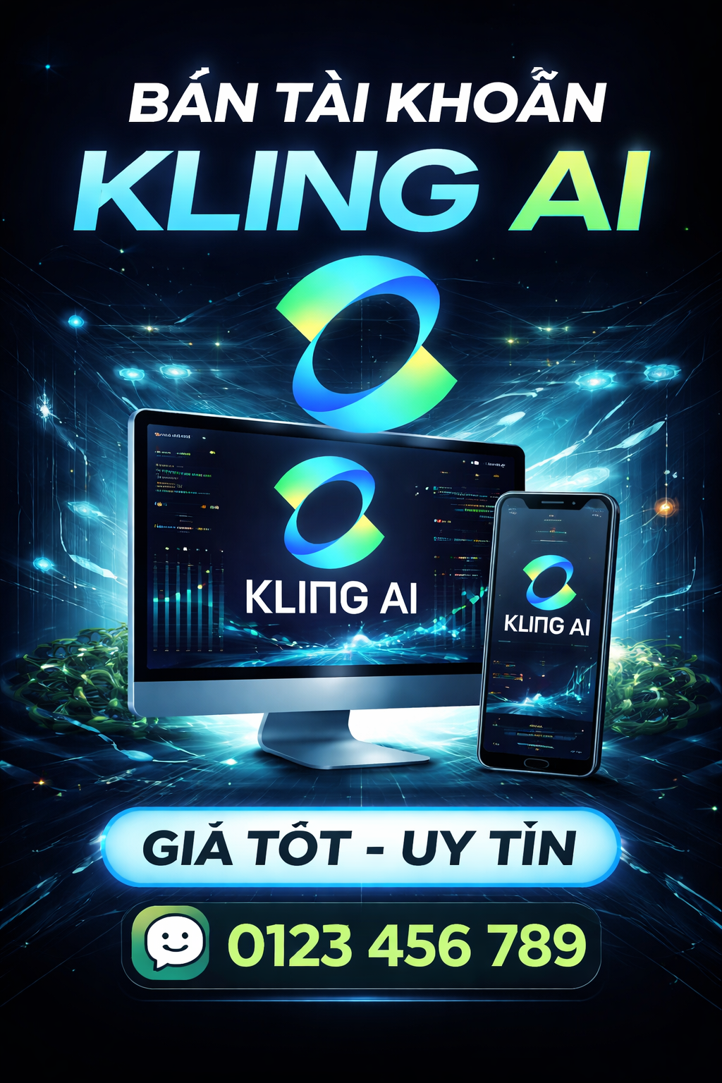 Tài khoản Kling AI cao cấp dùng tạo video AI chuyên nghiệp hình ảnh đẹp ổn định lâu dài an toàn giá tốt